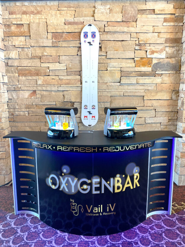 OxygenBar.1 Oxygen Bar Set Up, Mobile Oxygen Bar in Beaver Creek, CO